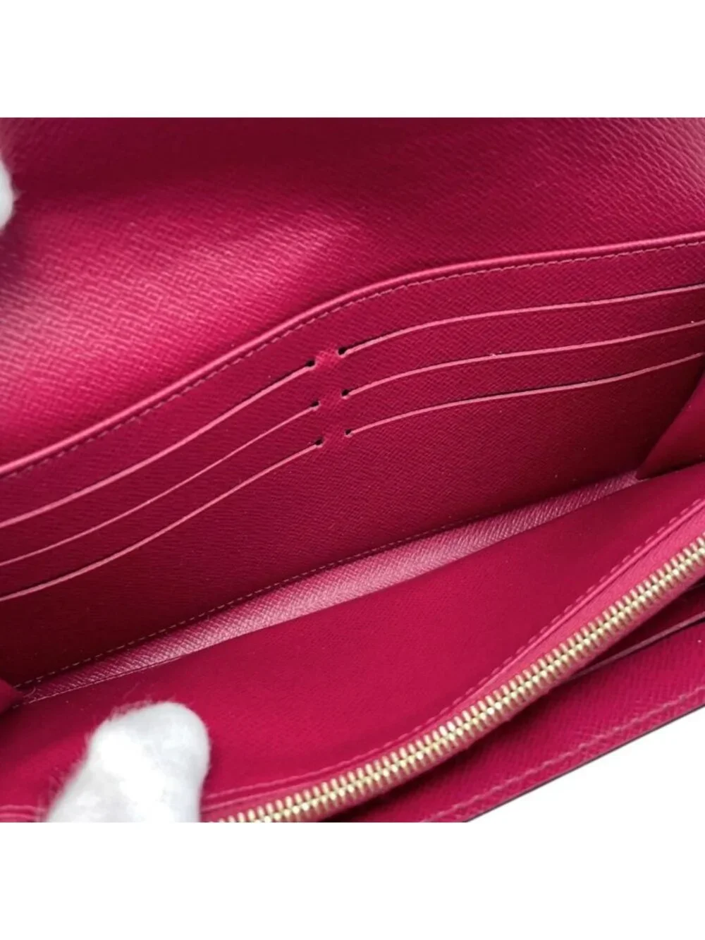 Louis Vuitton Bifold Wallet Portefeuille Sarah Monogram Fuchsia Pink
